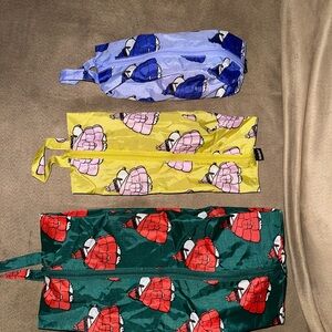 BAGGU puffer snoopy 3D zip set